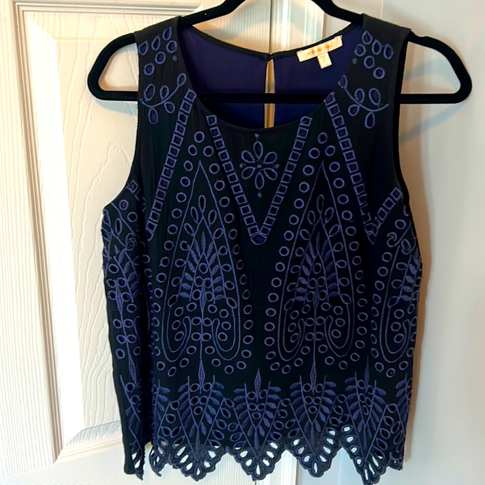 Evereve Embroidered Top